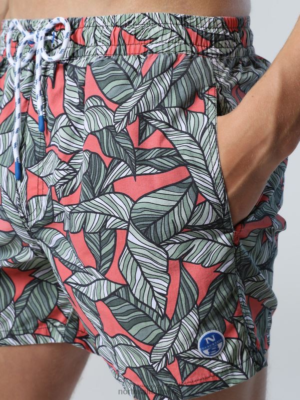 γρ North Sails άνδρες μαγιό σορτς με τροπικό στάμπα συνδυασμός 35 NZP8417 ρούχα παραλίας