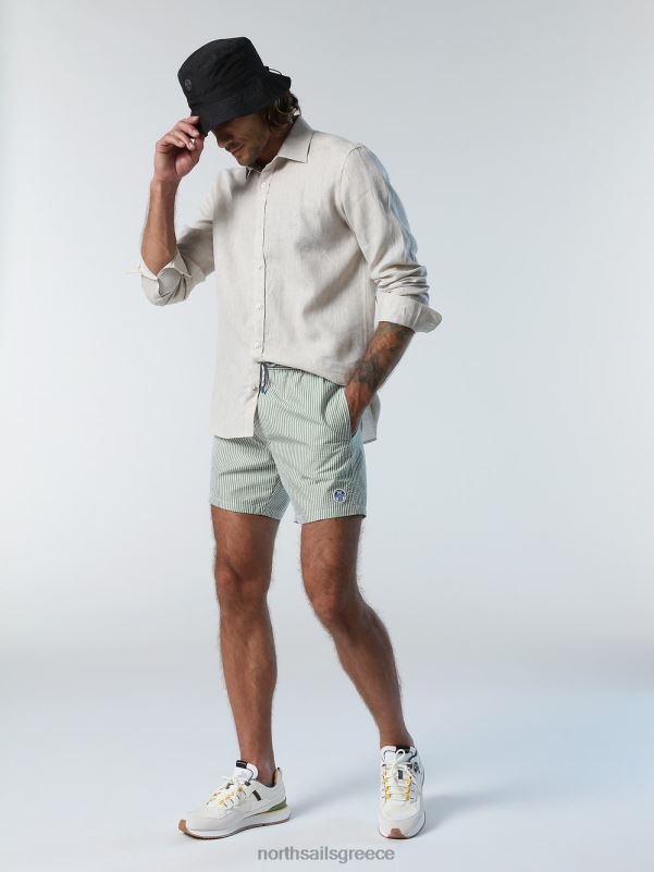 γρ North Sails άνδρες ριγέ σορτς μαγιό σύνθετο 3 NZP8408 ρούχα παραλίας