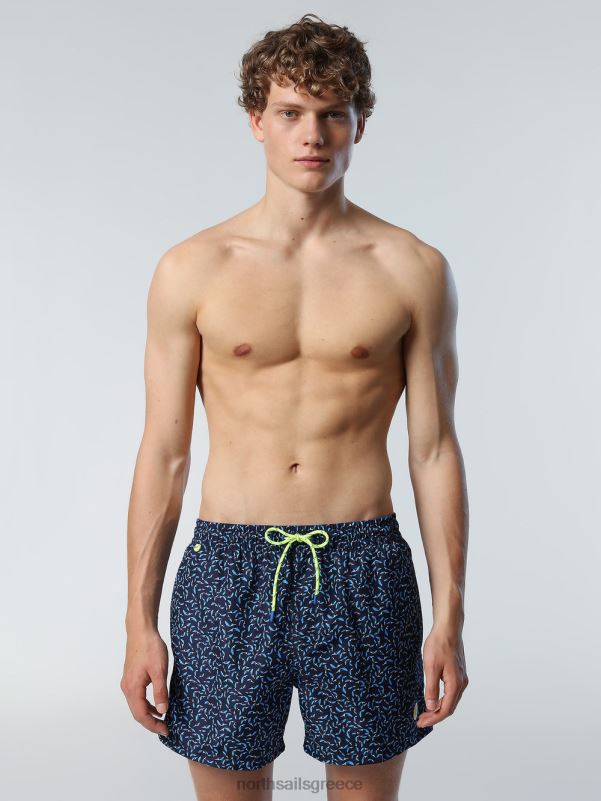 γρ North Sails άνδρες μαγιό σορτς με στάμπα ωκεανού σύνθετο 64 NZP8379 ρούχα παραλίας