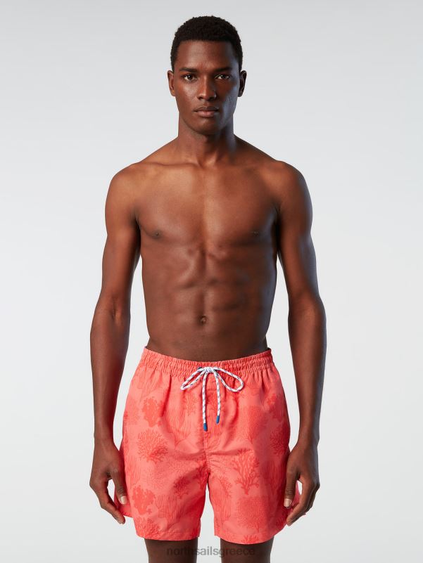 γρ North Sails άνδρες μαγιό με φινίρισμα ροδακινί σύνθετο 68 NZP8375 ρούχα παραλίας