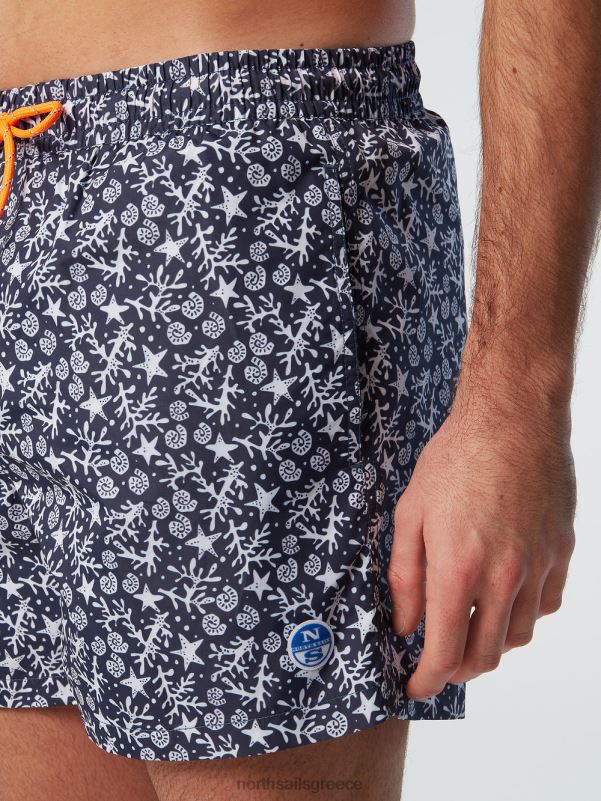 γρ North Sails άνδρες μαγιό σορτς με στάμπα παντού σύνθετο 74 NZP8424 ρούχα παραλίας