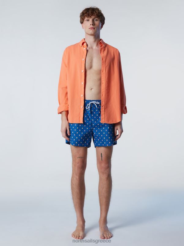 γρ North Sails άνδρες μαγιό σορτς με στάμπα παντού συνδυασμός 9 NZP8419 ρούχα παραλίας