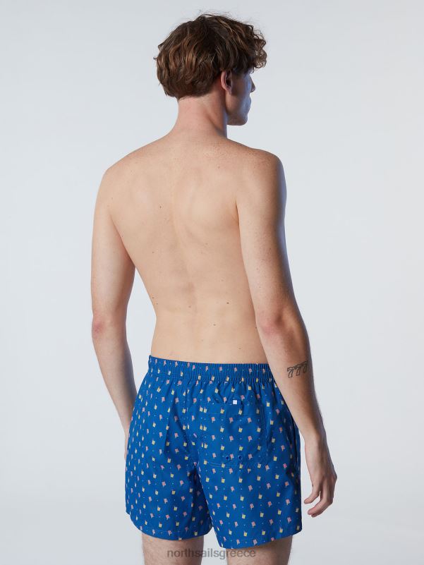 γρ North Sails άνδρες μαγιό σορτς με στάμπα παντού συνδυασμός 9 NZP8419 ρούχα παραλίας