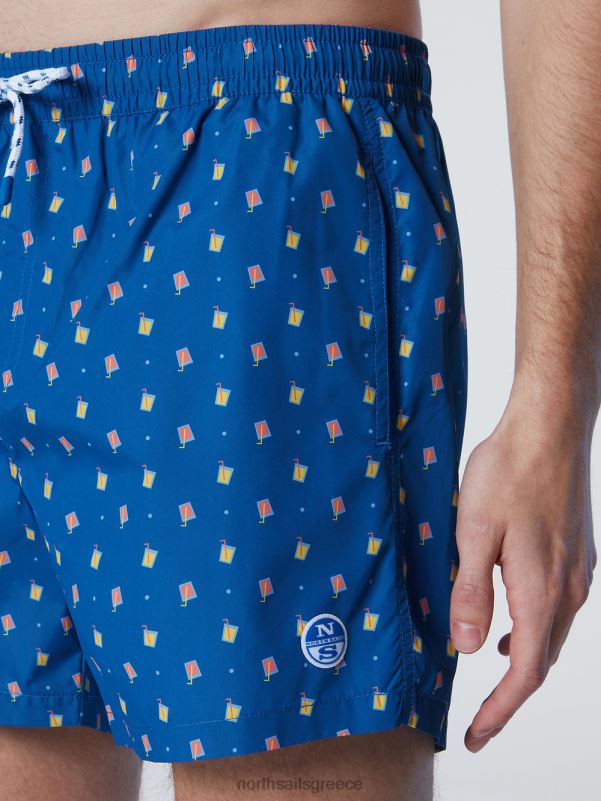γρ North Sails άνδρες μαγιό σορτς με στάμπα παντού συνδυασμός 9 NZP8419 ρούχα παραλίας
