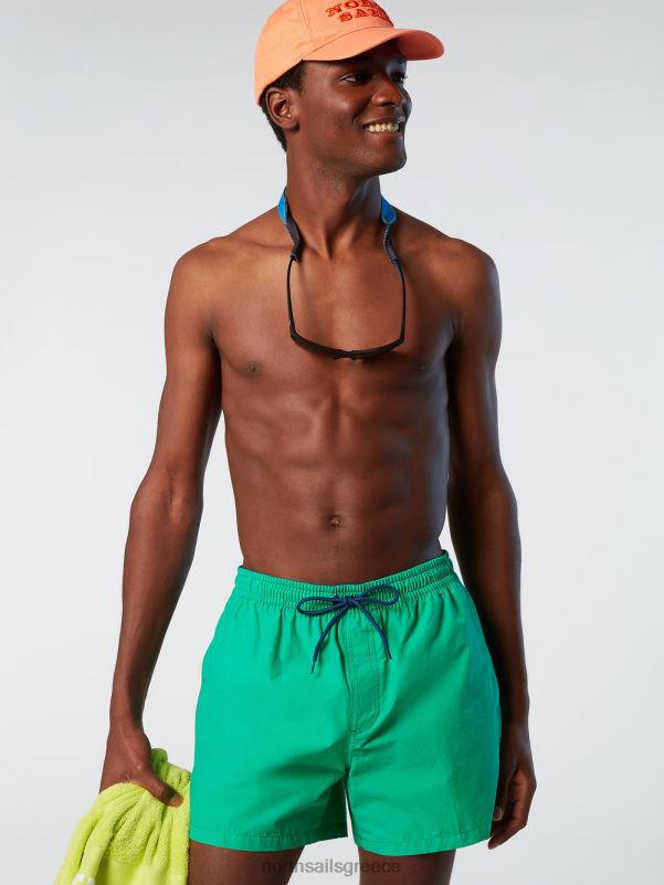 γρ North Sails άνδρες μαγιό σορτς με λογότυπο πράσινο κήπο NZP8386 ρούχα παραλίας