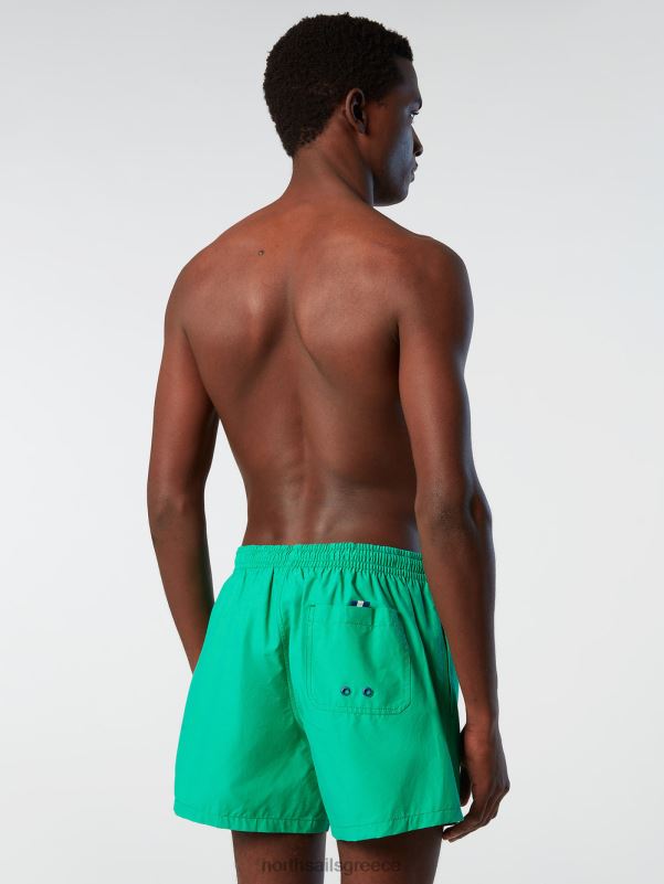 γρ North Sails άνδρες μαγιό σορτς με λογότυπο πράσινο κήπο NZP8386 ρούχα παραλίας