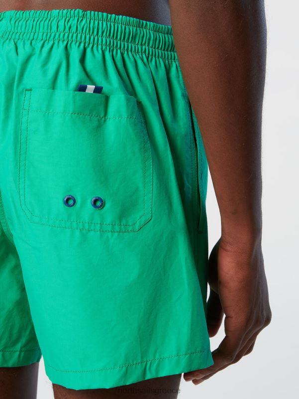 γρ North Sails άνδρες μαγιό σορτς με λογότυπο πράσινο κήπο NZP8386 ρούχα παραλίας