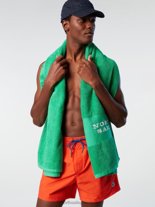 γρ North Sails άνδρες μαγιό σορτς με λογότυπο έντονο πορτοκαλί NZP8388 ρούχα παραλίας