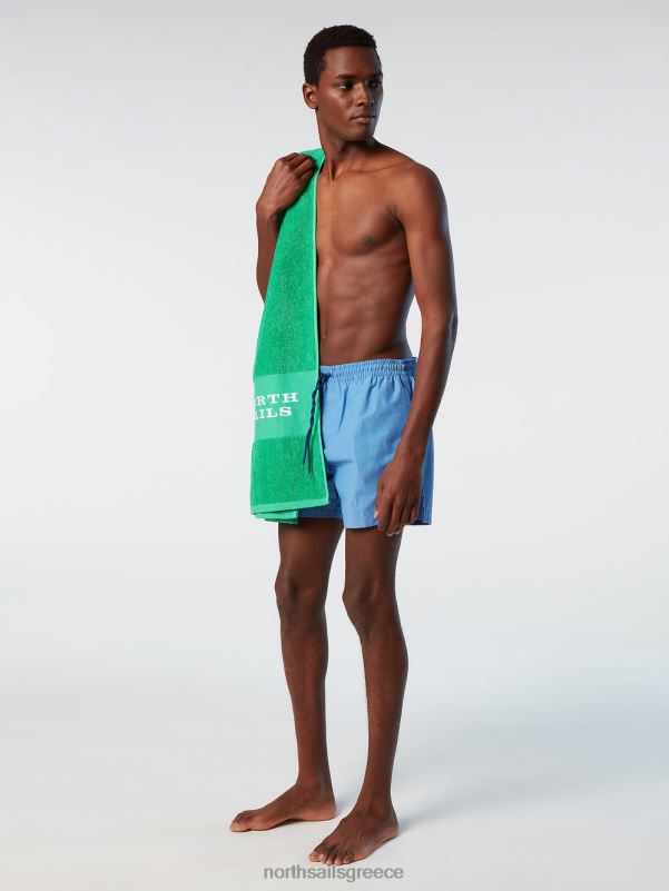 γρ North Sails άνδρες μαγιό σορτς με λογότυπο γαλάζιο του αραβοσίτου NZP8393 ρούχα παραλίας