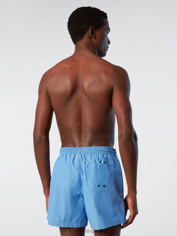 γρ North Sails άνδρες μαγιό σορτς με λογότυπο γαλάζιο του αραβοσίτου NZP8393 ρούχα παραλίας