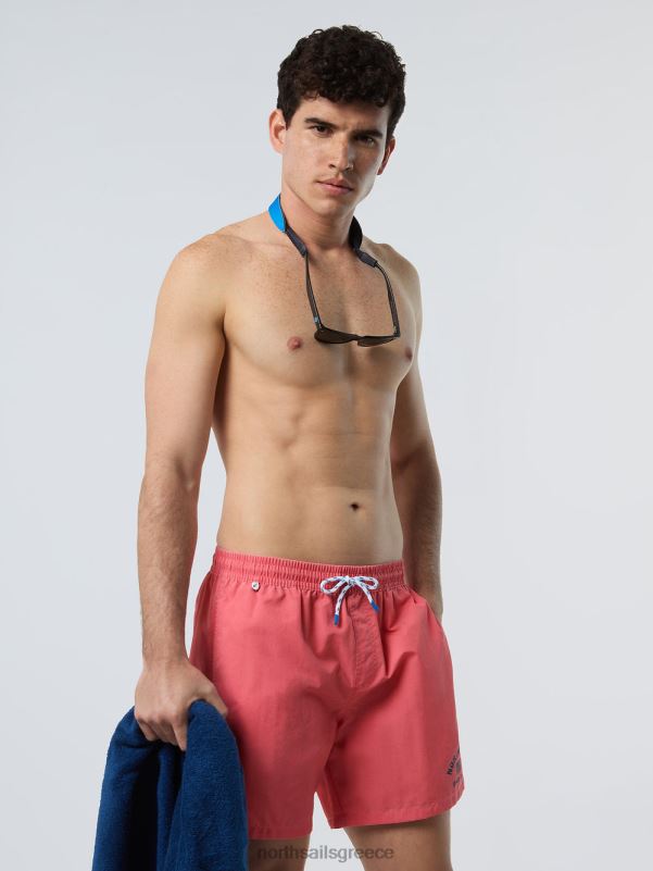 γρ North Sails άνδρες μαγιό πλυμένο υφασμάτινο σορτς καρυκευμένο κοράλλι NZP8396 ρούχα παραλίας