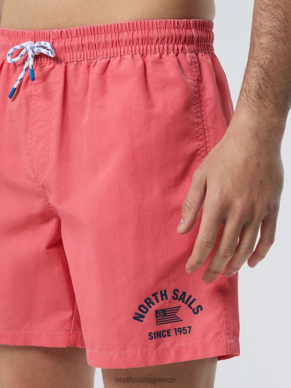 γρ North Sails άνδρες μαγιό πλυμένο υφασμάτινο σορτς καρυκευμένο κοράλλι NZP8396 ρούχα παραλίας