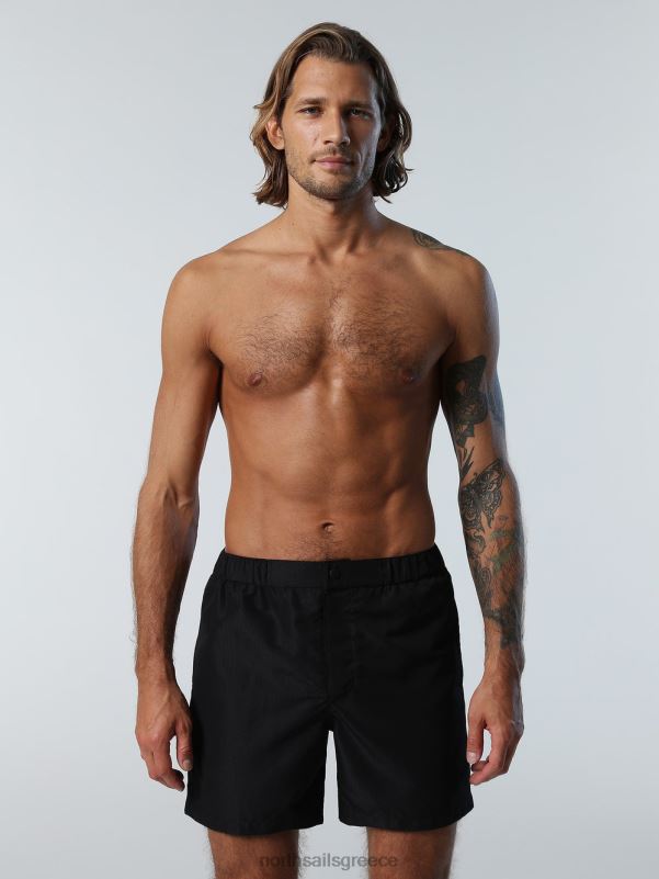 γρ North Sails άνδρες μαγιό σορτς με προσαρμοσμένο κόψιμο μαύρος NZP8405 ρούχα παραλίας