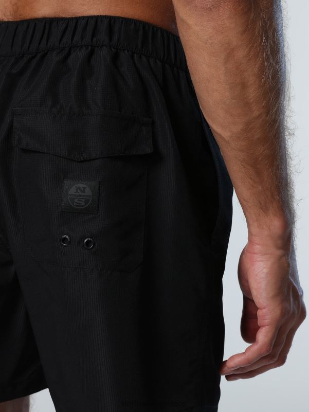 γρ North Sails άνδρες μαγιό σορτς με προσαρμοσμένο κόψιμο μαύρος NZP8405 ρούχα παραλίας
