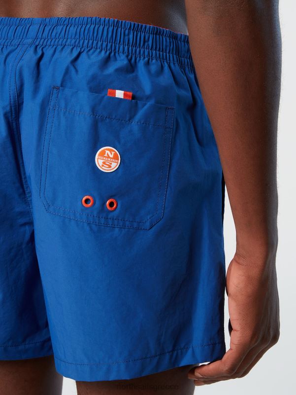 γρ North Sails άνδρες μαγιό σορτς με ανάγλυφη στάμπα μπλε του ωκεανού NZP8410 ρούχα παραλίας