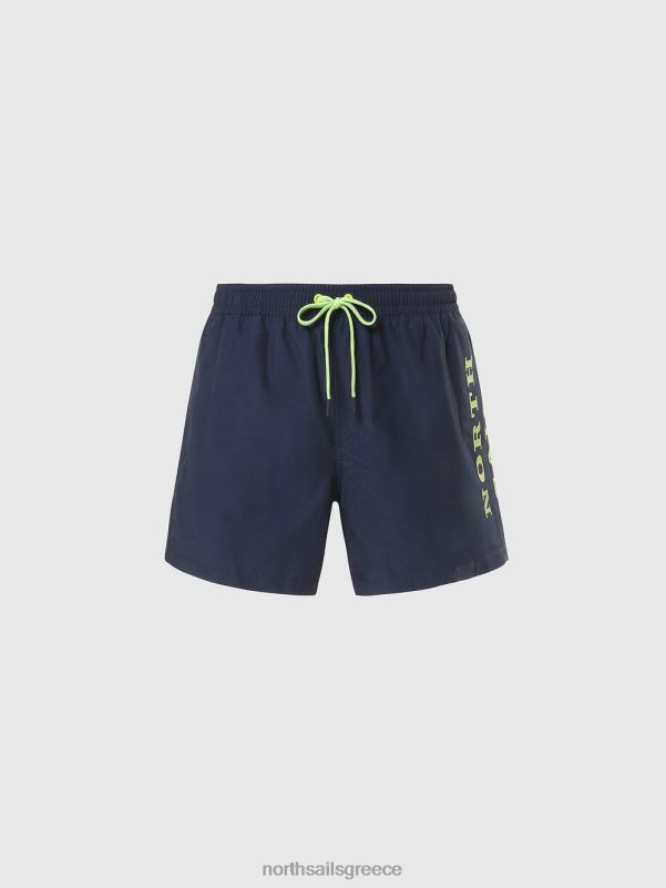 γρ North Sails άνδρες μαγιό σορτς με ανάγλυφη στάμπα ναυτικό μπλε NZP8411 ρούχα παραλίας