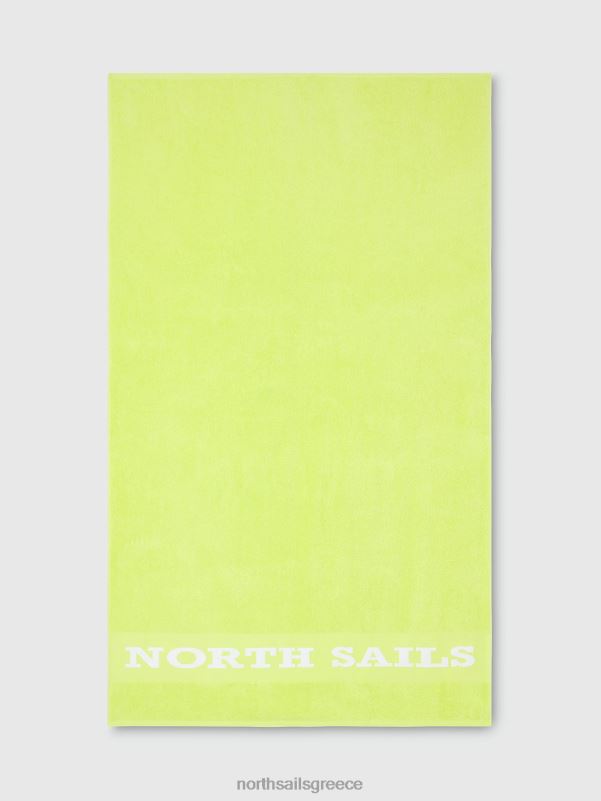γρ North Sails άνδρες πετσέτα θαλάσσης με γράμματα άσβεστος NZP8400 ρούχα παραλίας